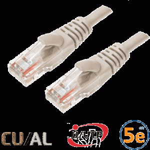 Cordon RJ45 Cat 5e U/UTP Classic 0.3m beige - EOC5UAG0030
