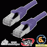 Cordon RJ45 Cat 6a F/FTP Primacy LSZH 10m violet - EOC6ADZ1000F