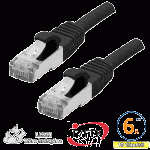 Cordon RJ45 Cat 6a F/FTP Primacy LSZH 0.5m noir - EOC6ADZ0050N