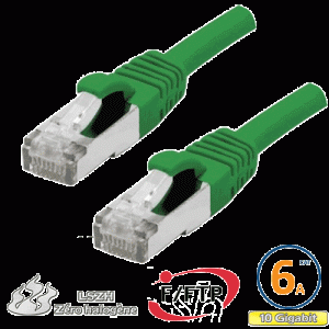 Cordon RJ45 Cat 6a F/FTP Primacy LSZH 0.3m vert - EOC6ADZ0030V