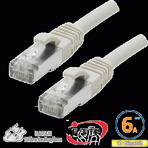 Cordon RJ45 Cat 6a F/FTP Primacy LSZH 0.5m beige - EOC6ADZG0050