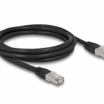 Cordon RJ45 Cat 6a outdoor LSZH S/FTP 2m noir - 80127