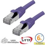 Cordon RJ45 Cat 6a S/FTP Primacy LSZH 0.5m violet - EOC6ASFZ0050F