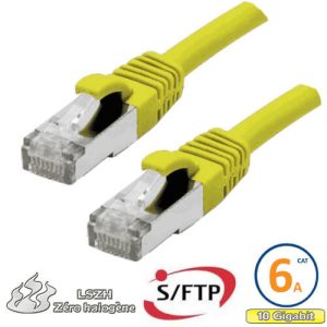 Cordon RJ45 Cat 6a S/FTP Primacy LSZH 3m jaune - EOC6ASFZ0300J