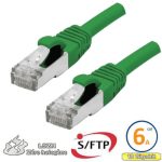 Cordon RJ45 Cat 6a S/FTP Primacy LSZH 0.5m vert - EOC6ASFZ0050V