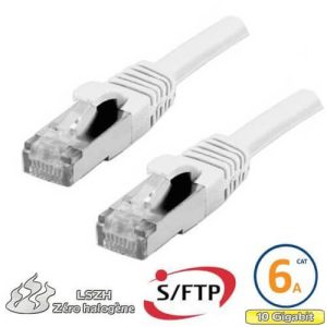 Cordon RJ45 Cat 6a S/FTP Primacy LSZH 3m blanc - EOC6ASFZ0300W