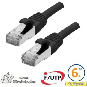 Cordon RJ45 Cat 6a F/UTP Primacy LSZH 10m noir - EOC6ASZ1000N