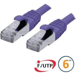 Cordon RJ45 Cat 6 F/UTP Primacy  0.5m violet - EOC6S0050F