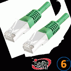 Cordon RJ45 Cat 6 F/UTP Primacy 0.3m vert - EOC6S0030V