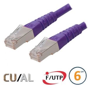 Cordon RJ45 Cat 6 F/UTP Classic  10m violet - EOC6SA1000F