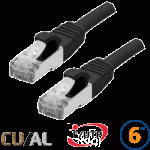 Cordon RJ45 Cat 6 F/UTP Classic 1m noir - EOC6SA0100N