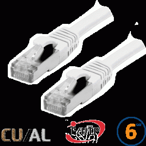Cordon RJ45 Cat 6 F/UTP Classic 1m blanc - EOC6SA0100W