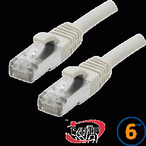 Cordon RJ45 Cat 6 F/UTP Primacy 0.3m beige - EOC6SG0030