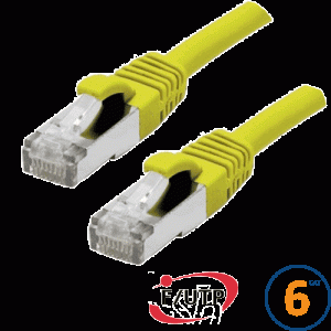 Cordon RJ45 Cat 6 F/UTP Primacy 0.3m jaune - EOC6S0030J