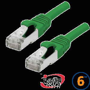 Cordon RJ45 Cat 6 F/UTP Primacy 0.5m vert - EOC6S0050V