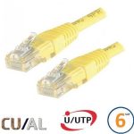 Cordon RJ45 Cat 6 U/UTP Classic 30cm jaune - EOC6UA0030J