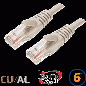 Cordon RJ45 Cat 6 U/UTP Classic 10m beige - EOC6UAG1000