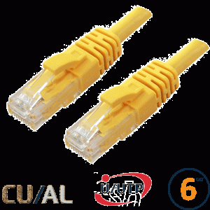Cordon RJ45 Cat 6 U/UTP Classic 3m jaune - EOC6UA0300J