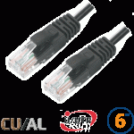 Cordon RJ45 Cat 6 U/UTP Classic 50cm noir - EOC6UA0050N