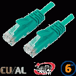 Cordon RJ45 Cat 6 U/UTP Classic 10m vert - EOC6UA1000V