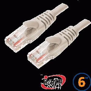 Cordon RJ45 Cat 6 U/UTP Primacy 0.3m beige - EOC6UG0030