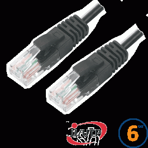 Cordon RJ45 Cat 6 U/UTP Primacy 0.3m noir - EOC6U0030N