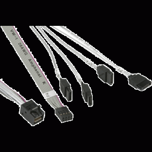 Cable mini SAS HD croisé vers 4 SATA - CBL-SAST-0631