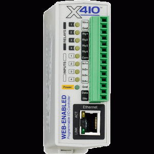 WebRelay 4S 1A 4E isolées 4-26dc alim PoE 9-28Vdc - X-410-E