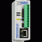 WebRealy 2E/S num.4E analog.1Wire alim PoE 9-28Vdc - X-420-E