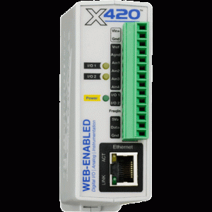 WebRealy 2E/S num.4E analog.1Wire alim PoE 9-28Vdc - X-420-E