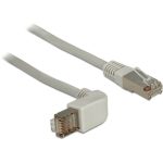 Cordon RJ45 Cat 5e S/FTP coudé H/ droit 2m beige - 83516