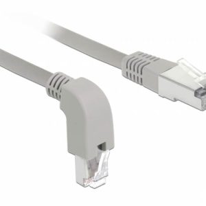 Cordon RJ45 Cat 6a S/FTP coudé B/ droit 1m beige - 85874