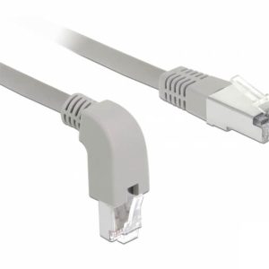 Cordon RJ45 Cat 6a S/FTP coudé B/ droit 2m beige - 85875