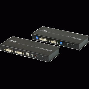 Console extender Cat 5 USB Dual DVI audio série - CE604-AT-G