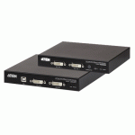 KVM extender USB dual DVI USB2.0 150m max HDBaseT2 - CE624-AT-G