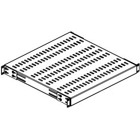Plateau fixe 1U 850mm charge lourde 100 Kg - DP-PZ-850