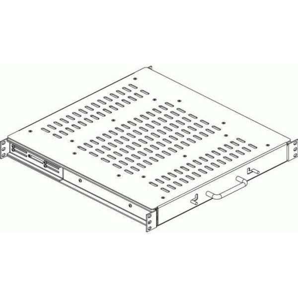 Plateau coulissant 1U 550mm charge lourde 80kg - DP-PZ-550V