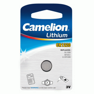 Pile bouton CR1220 3V Retail 12.5x2mm - CR1220-BP1