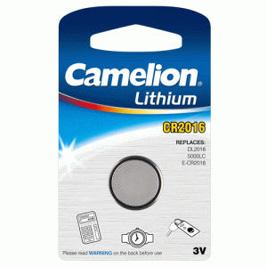 Pile bouton CR2016 3V Retail 20x1.6mm - CR2016-BP1