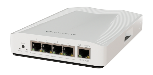 Switch compact 4x Multigiga 10Giga + 1 Giga PoE In - CRS304-4XG-IN