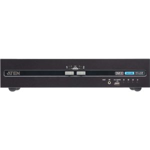 KVM switch 2 ports USB 4K Dual DVI Card Reader - CS1142D4C-AT-G