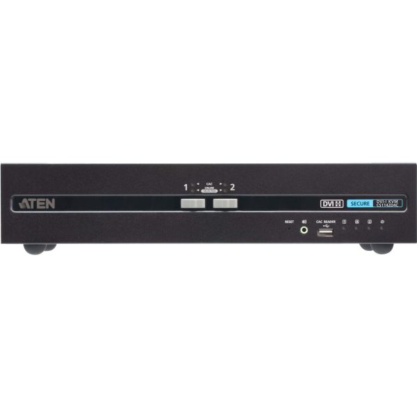 KVM switch 2 ports USB 4K Dual DVI Card Reader - CS1142D4C-AT-G