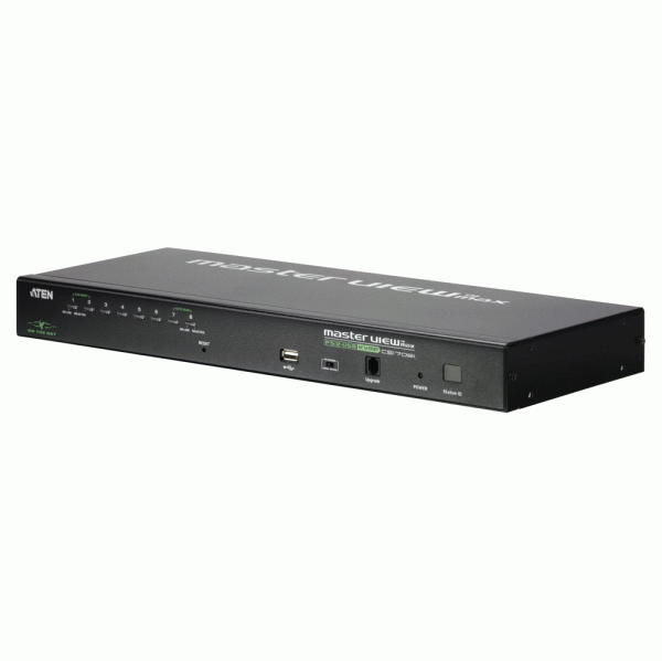 Switch KVM USB PS2 8 UC - 1 console 1U + accès IP - CS1708I-AT-G