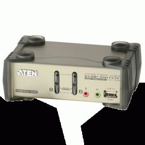 Switch KVM desktop 2 ports VGA USB audio - CS1732B-AT-G