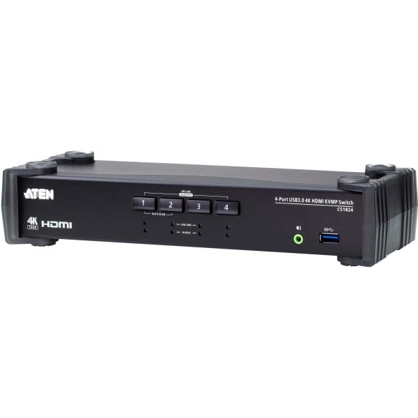 Commutateur KVMP USB 3.0 HDMI 4K 4 ports - CS1824-AT-G