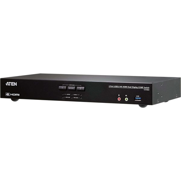 Switch KVM desktop 2 ports dual HDMI 4K - CS1842-AT-G