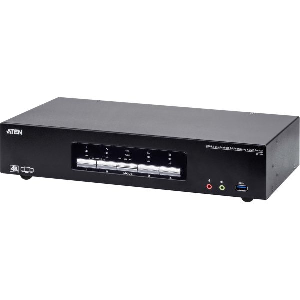 Switch KVM Desktop 4 ports Triple Display 4K USB - CS1964-AT-G