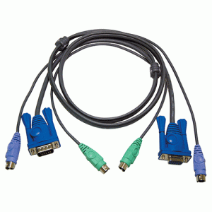 Câble KVM 2L-5006P/C PS2/VGA vers PS2/VGA 6m - 2L-5005P/C