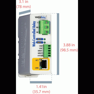 WebRelay 1S 12A + 1 In 4-26Vdc alim 9-28Vdc - X-WR-1R12-1I-I