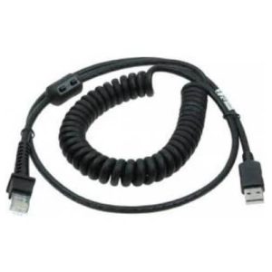 Cordon avec spirale 2,4m noir USB Datalogic - 90A052285